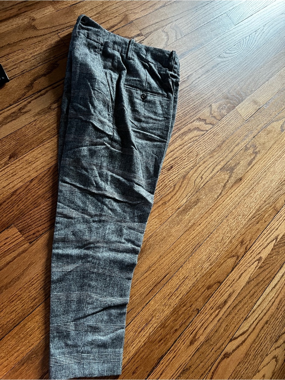Isabel Marant Étoile Gray Plaid Tailored Trousers